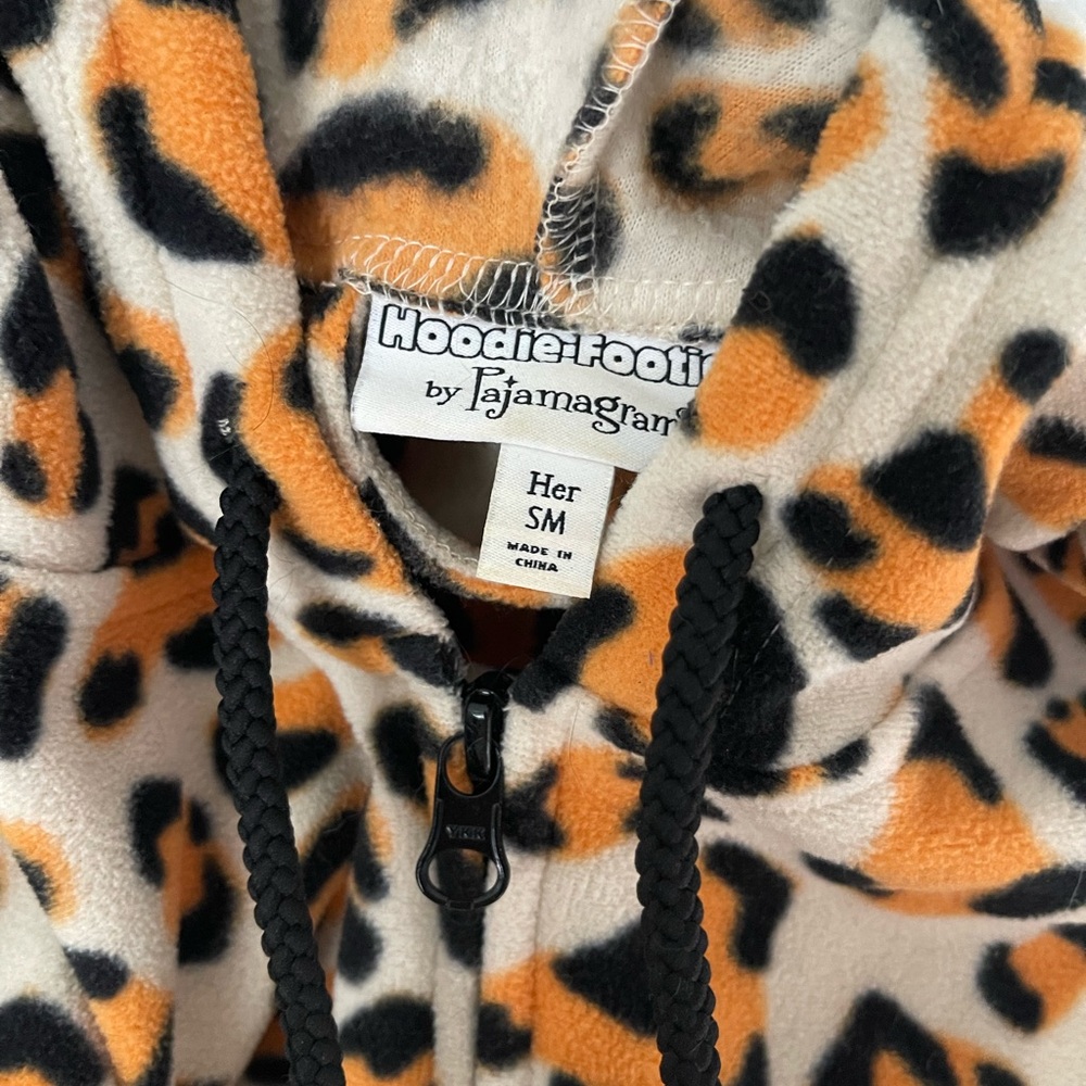 Pajamagrams Cheetah Hoodie Footie - Picture 4 of 4